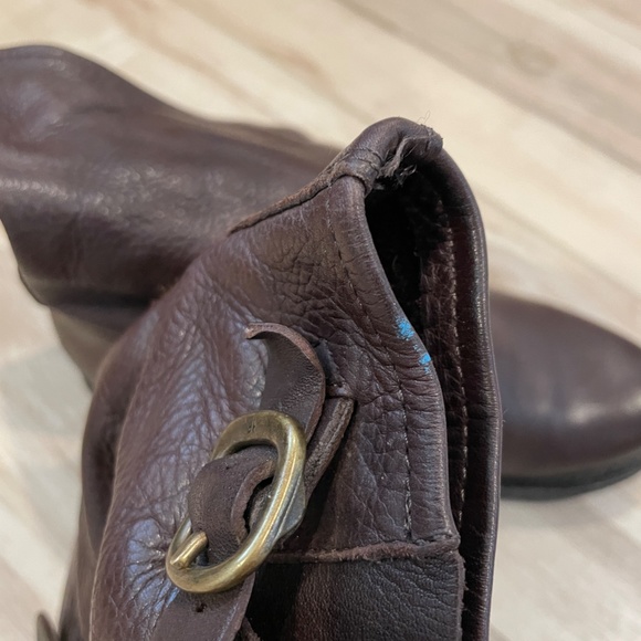 Frye Veronica Short Ankle Full Grain Leather Moto Boots - Picture 6 of 7